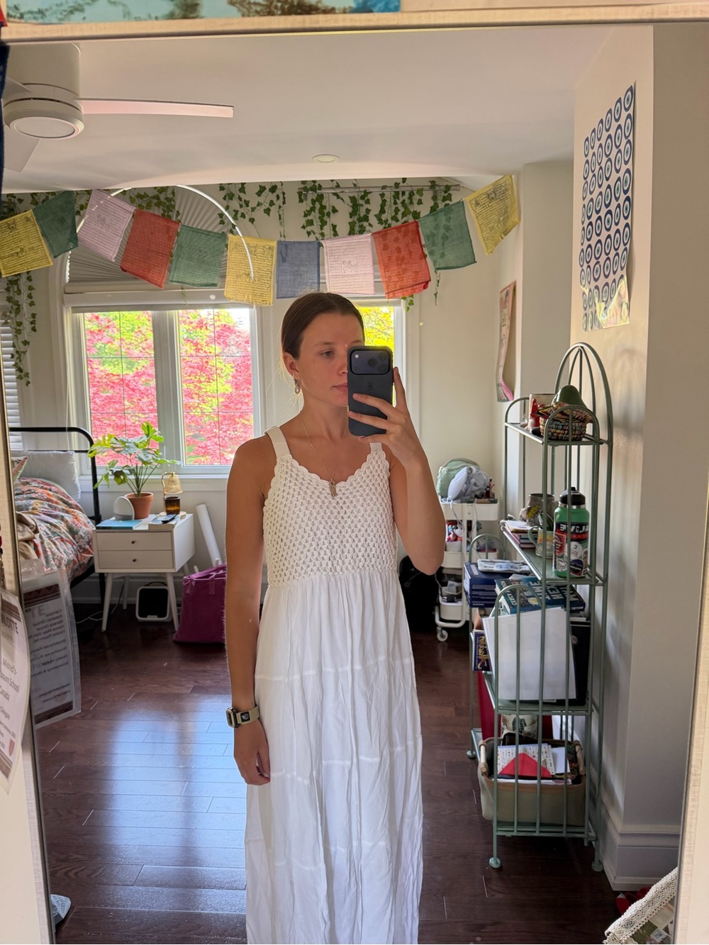 White summer maxi dress